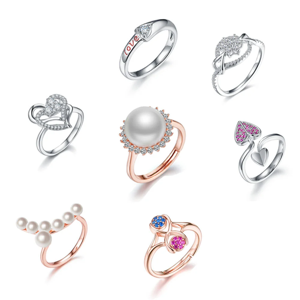 Custom 18K Gold Plated 925 Sterling Silver Black Zircon Tahiti Real Freshwater Pearl Rings Jewelry1 1