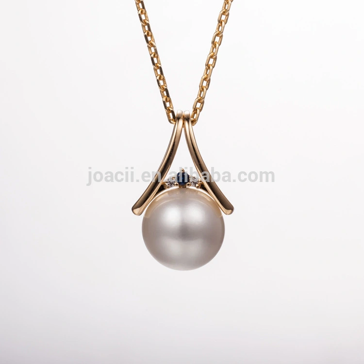 Gold Long Chain Real Fresh Water Pearl Necklace for Mother's Day 1