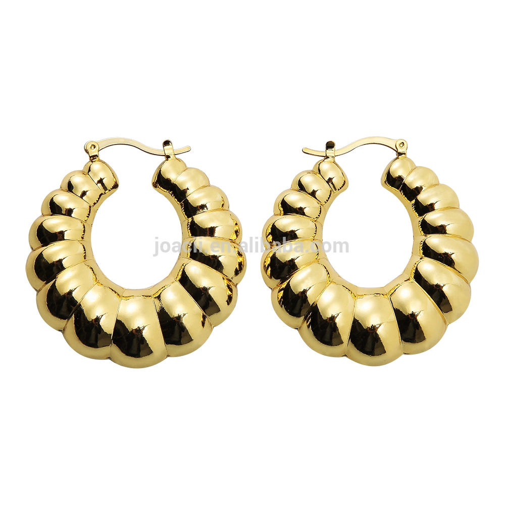 18K gold plated alloy big earrings jewelry UAE market 1