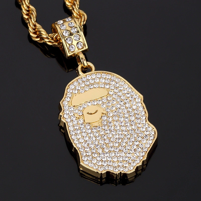 Latest Ape Necklace Men Hip Hop Alloy Jewelry Pendant 1
