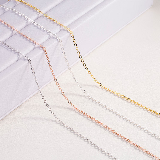 Custom 925 Sterling Silver O 0 Shaped Chain For Necklace1 1