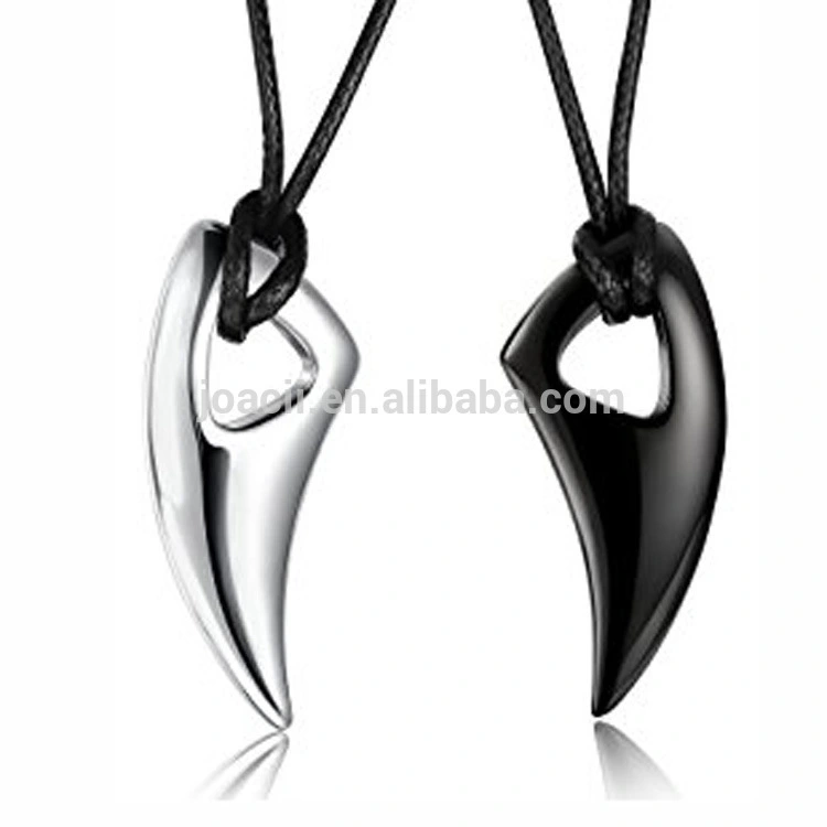 Stainless Steel Necklace For Men'S Wolf Teeth Alpha Spear Shape Pendant Jewelry Adjustable Chains With Joias Banhadas A Ouro 1