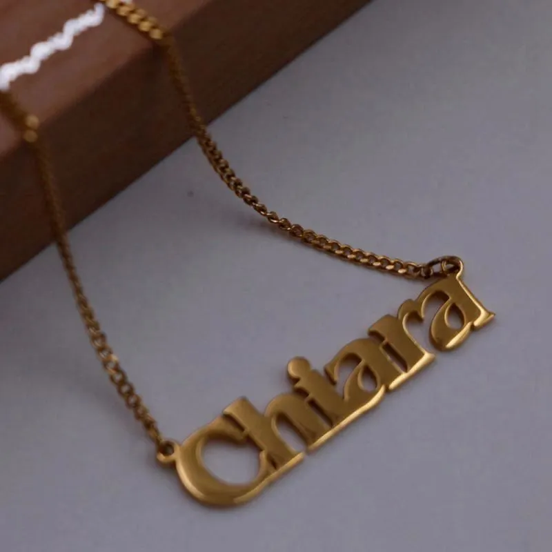 Joacii Stainless Steel Personalised Custom Names Name Customised Necklace For Nainen Koruja 1