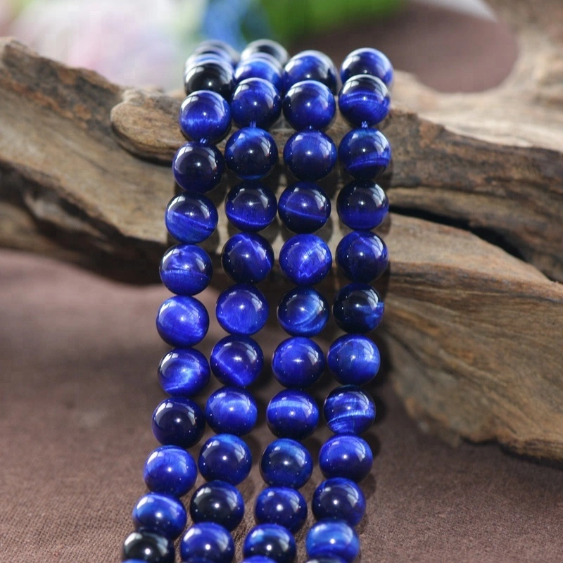 Joacii Best Stone Jewelry Natural AAAAA Blue Tiger's Eye Stone Beads in Bulk 1