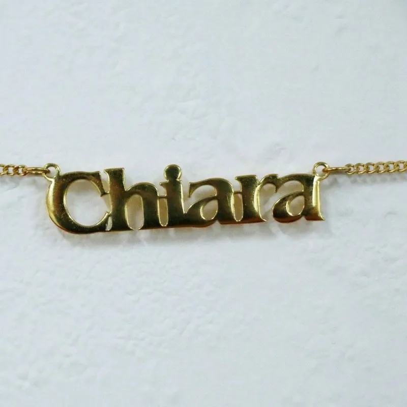 Customised Wholesale Stainless Steel Personalised Custom Heartbeat Name Necklace 1