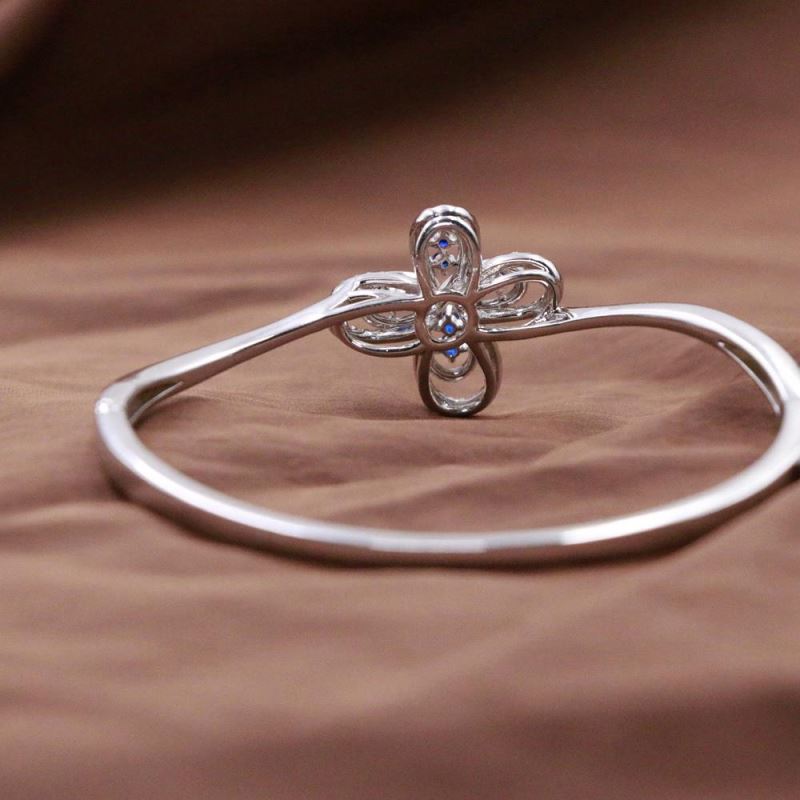 Fashion 925 Sterling Silver Gold Plated Diamond Butterfly Shaped Bracelet For Women With Armband1 6