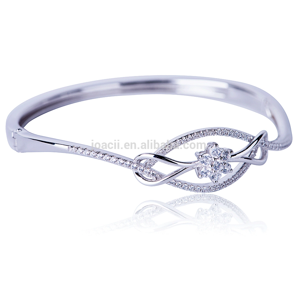 Hexagram Design Bracelet Sterling 925 Silver Bangle Jewelry1 1