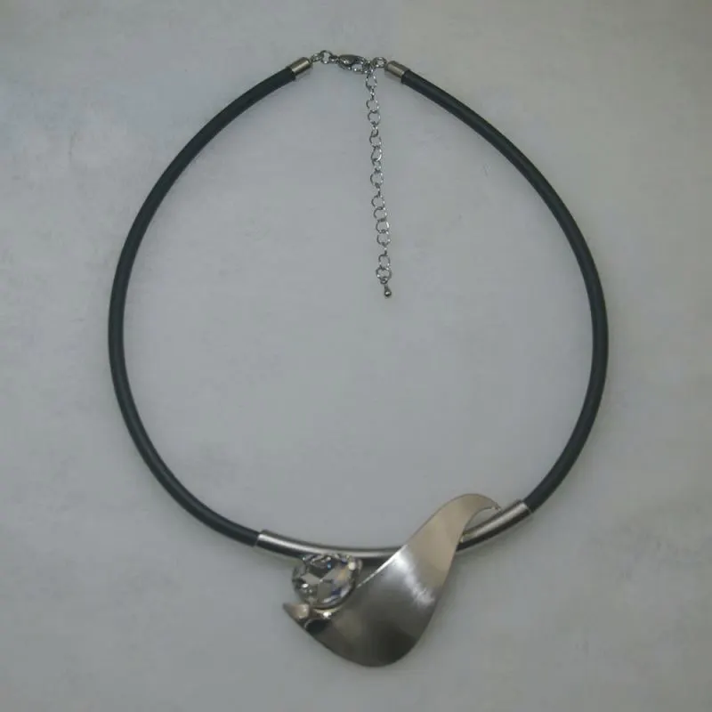 Joacii Custom Jewelry Design 18K White Gold Plated Copper Alloy Necklace With Guldplaterade Smycken 1