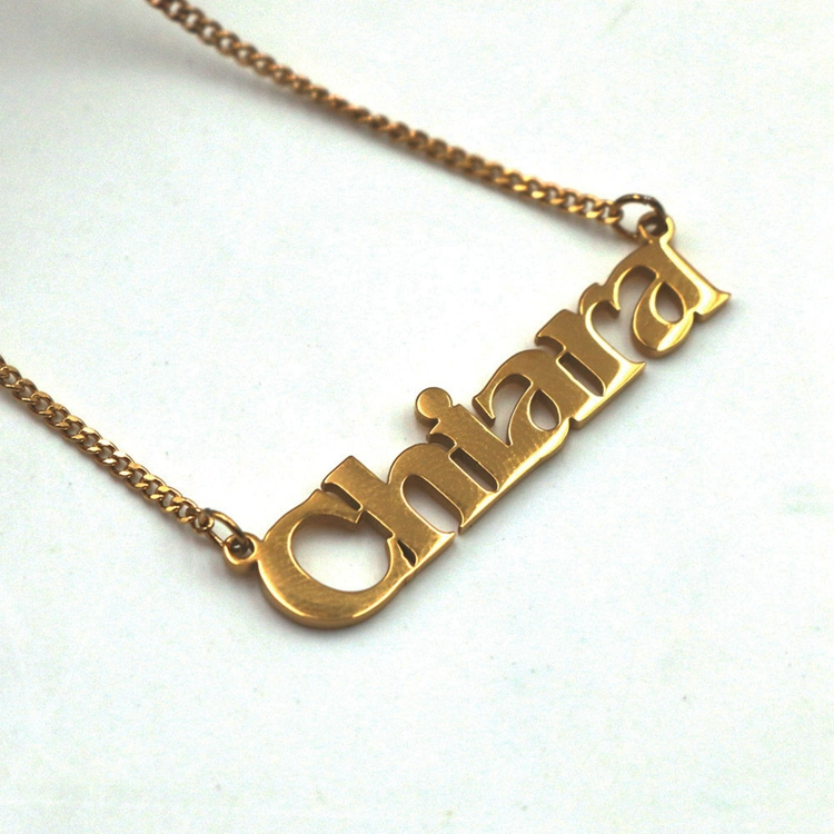 Joacii Custom Stainless Steel Zodiac Men Necklaces Baguette Name Necklace For Collier 1