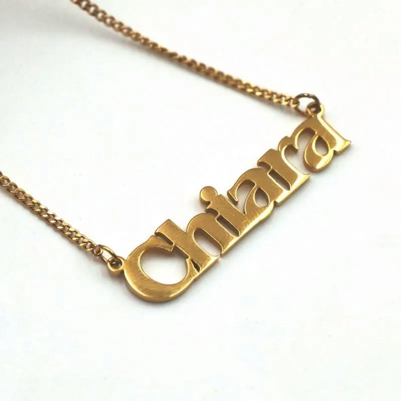 Factory Wholesale Stainless Steel 18K Gold Custom Personalized Name Ring With Sieraden 1