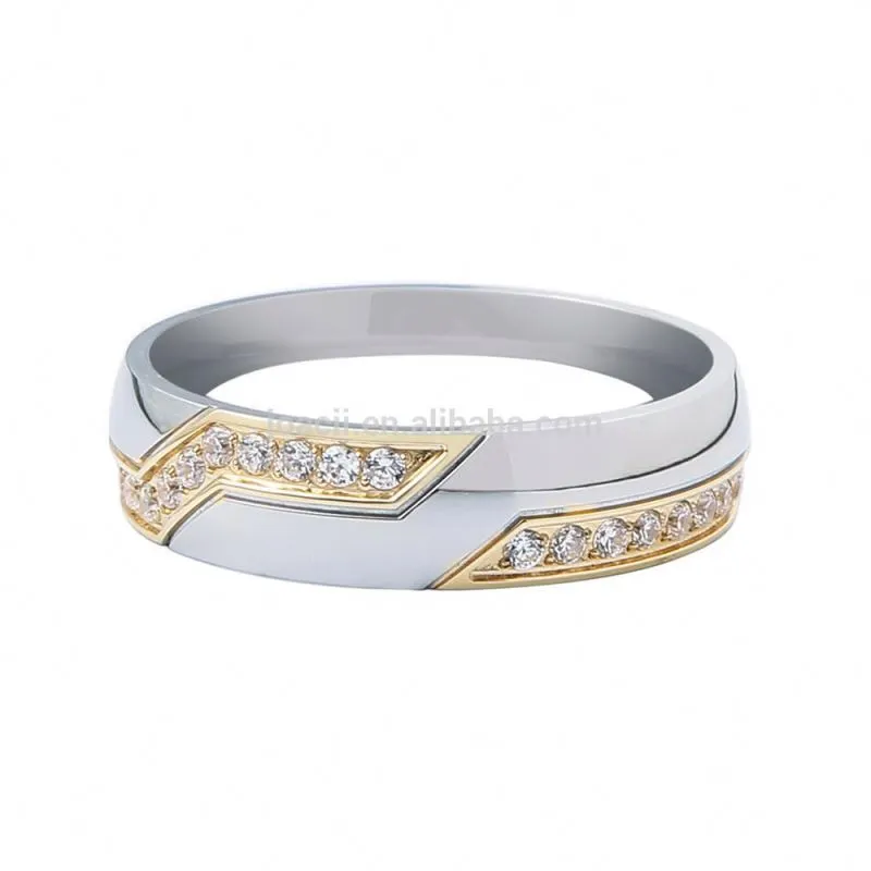 Stainless Steel Simple Single Stone Finger Gold Ring Designs With Korut 1