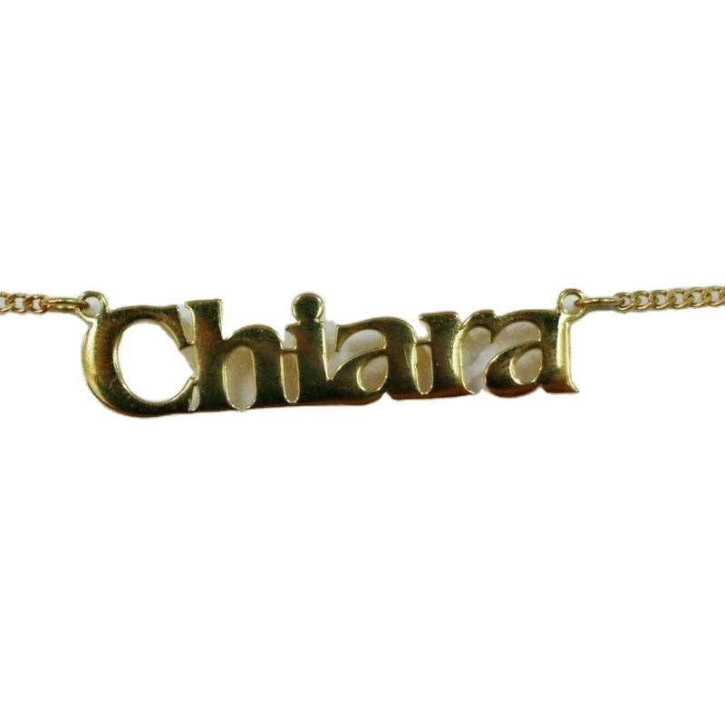 Factory Stainless Steel Personalised Custom Cursive Name Necklace With Man Smycken 1