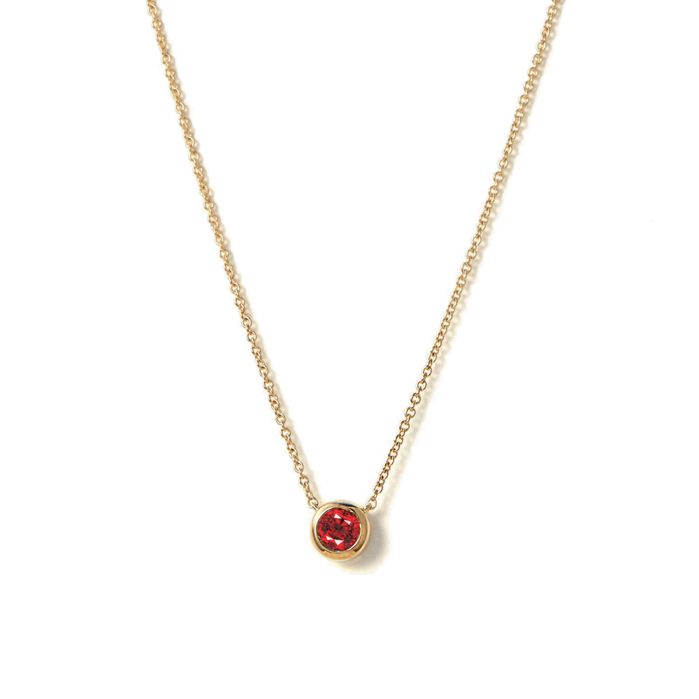 Custom Hot 925 Sterling Silver 18K Gold Plated Cz Solitaire Colorful Cubic Zircon Diamond Pendant Necklace For Women 1