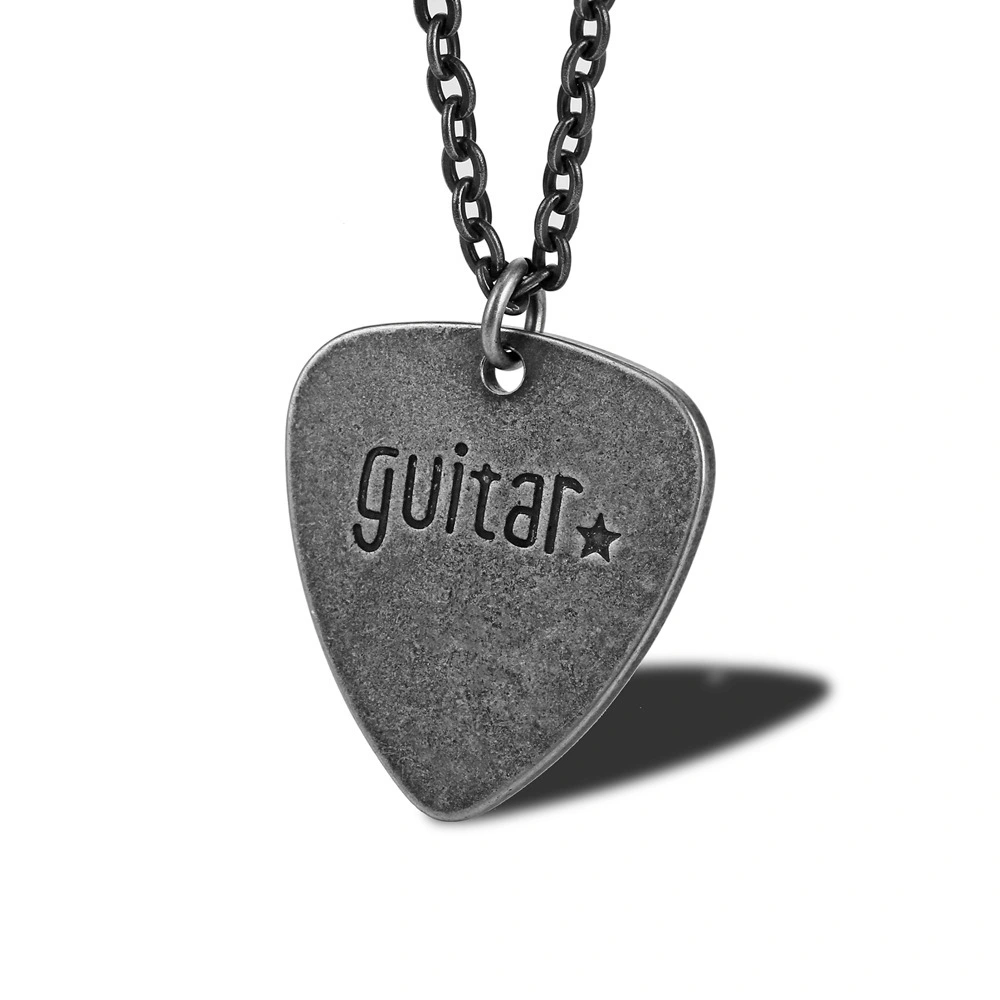 Guitar Pick 316L Stainless Steel Fashion Jewelry Necklaces1 1
