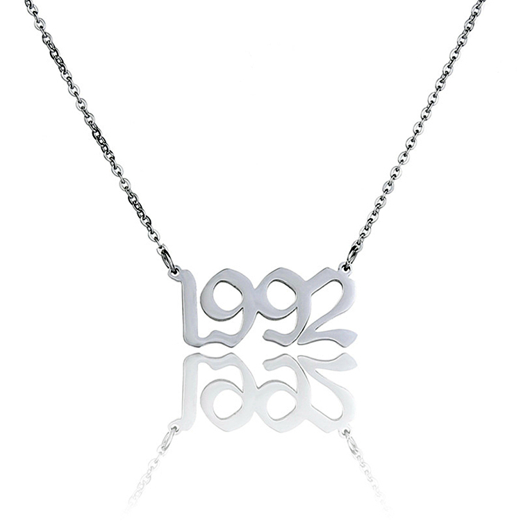 Joacii Custom Stainless Steel Gold Pendant Wholesale Year Crown Necklace For Schmuck 1