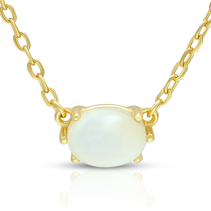 June White Mother of Pearl Birthstone 1