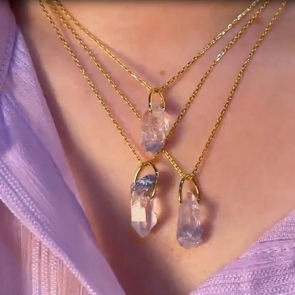 Rock Dumortierite Necklace 1