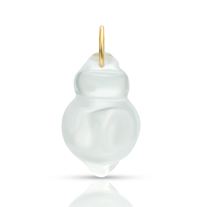 White Crystal Conch Pendant 1