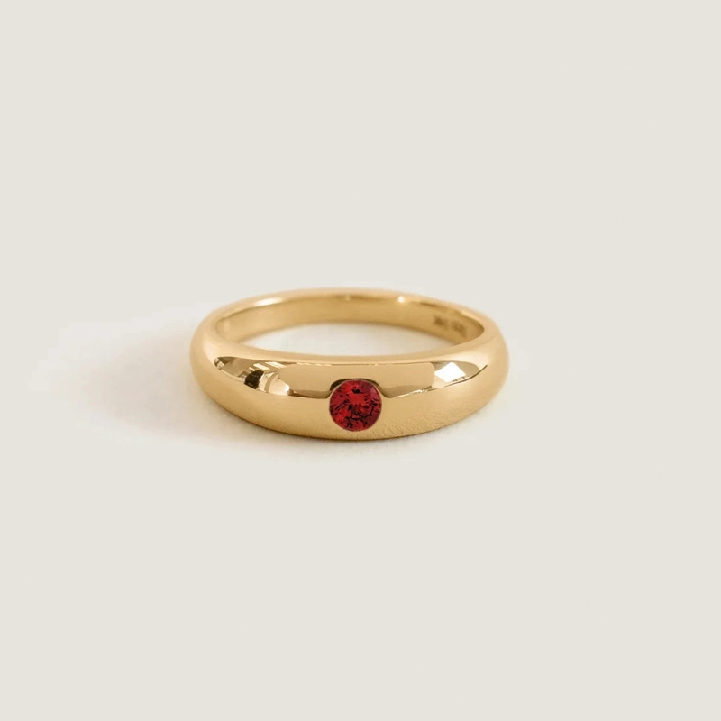 Birthstone Dome Ring 1