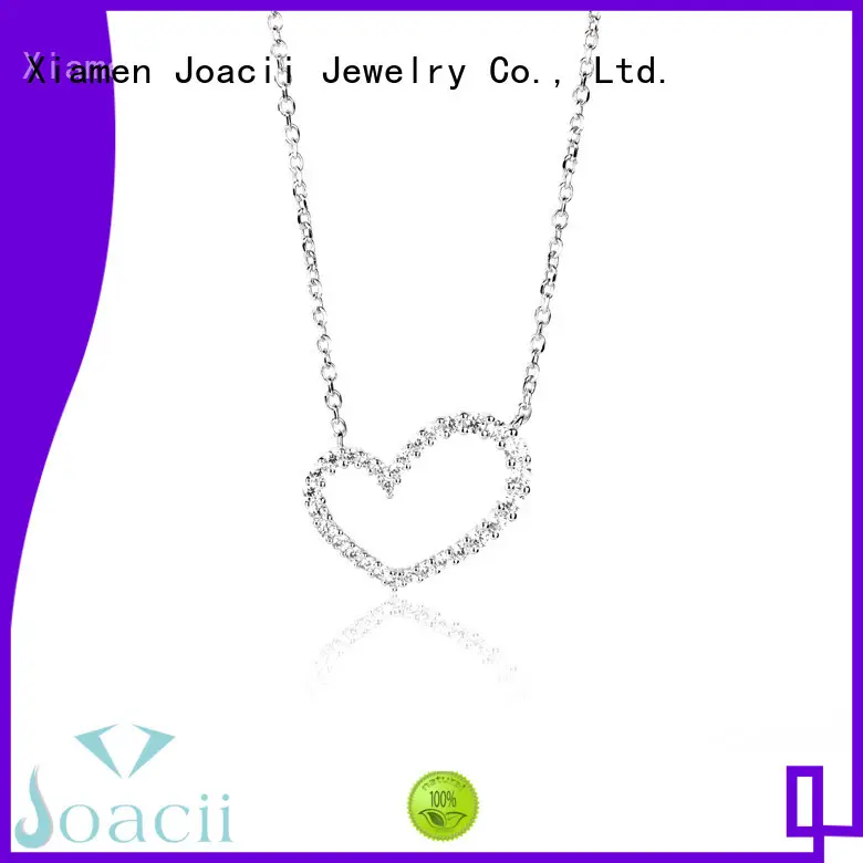 beautiful white gold diamond necklace promotion for female 1
