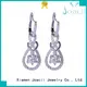 pure white gold earrings promotion for women 1