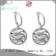 Joacii shaped diamond drop earrings for women 1