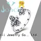 Joacii quality blue diamond ring manufacturer for wife 1