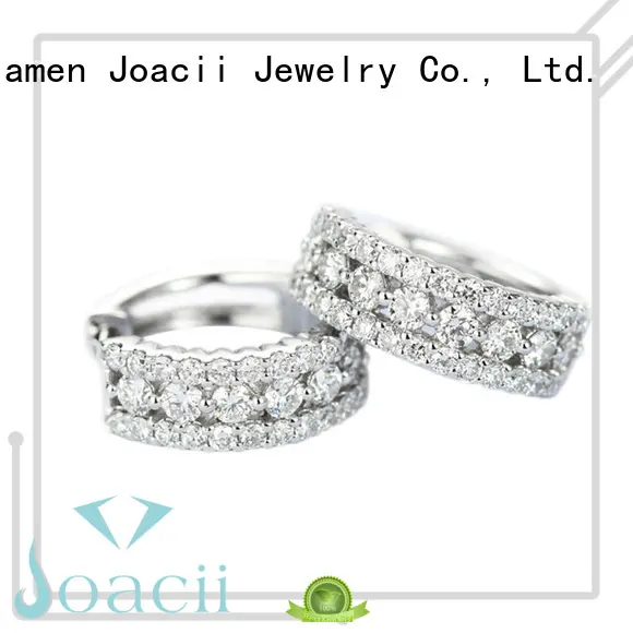 Joacii pure white gold earrings for women 1
