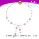 elegant white gold diamond necklace factory for girl 1