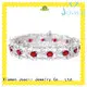 colorful 3 stone engagement ring wholesale for lady 1
