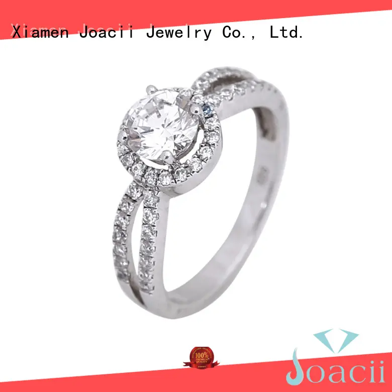 Joacii graceful sterling silver wedding rings directly sale for proposal 1