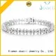custom white gold earrings supplier for gifts 1