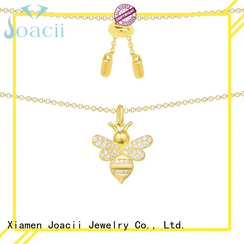 Joacii graceful bee necklace design for wedding 1