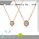 beautiful white gold diamond necklace factory for lady 1