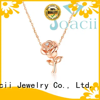 Joacii white gold diamond necklace with good price for lady 1