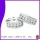 Joacii pure white gold hoop earrings for gifts 1