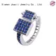 graceful couple rings silver promotion for wedding 1