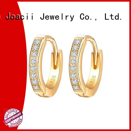 Joacii white gold hoop earrings on sale for women 1