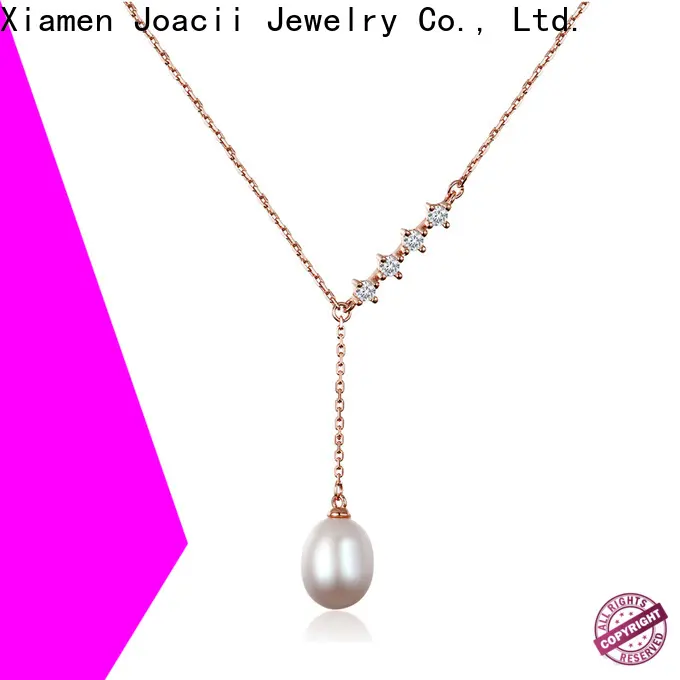 Joacii white gold diamond necklace design for lady 1