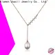 Joacii white gold diamond necklace design for lady 1