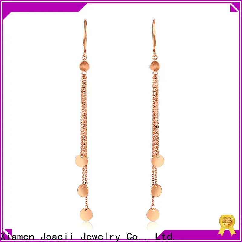 pure gold drop earrings promotion for women 1