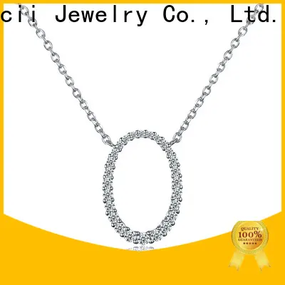 beautiful white gold diamond necklace factory for women 1