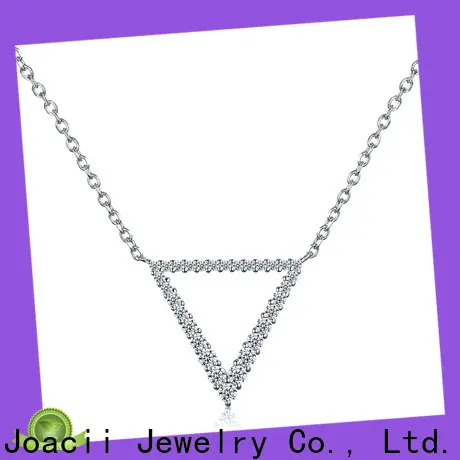 luxury white gold diamond necklace with good price for lady 1