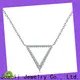 luxury white gold diamond necklace with good price for lady 1