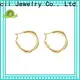 Joacii pure white gold hoop earrings supplier for wife 1
