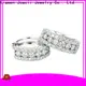 Joacii white gold hoop earrings promotion for gifts 1