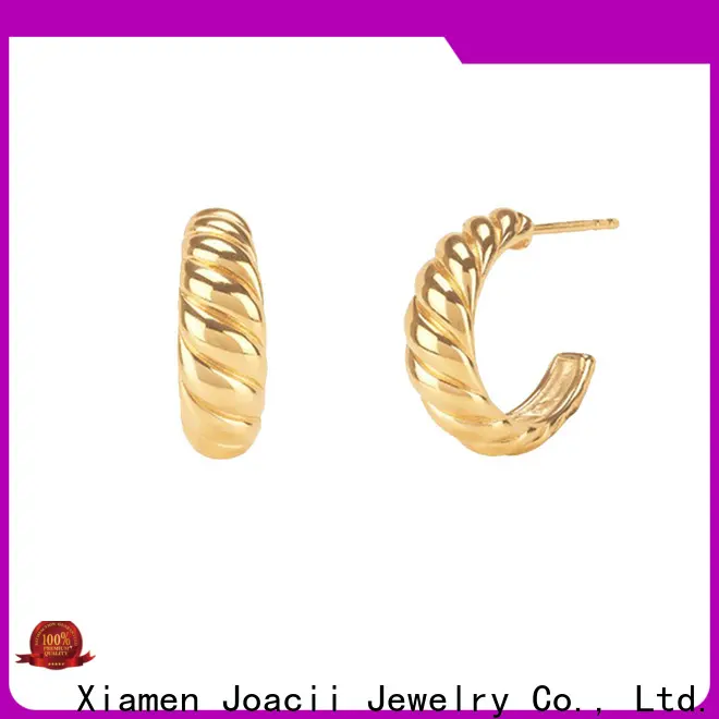 pure gold drop earrings manufacturer for women 1