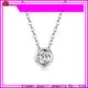 elegant white gold diamond necklace with good price for girl 1