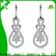 Joacii white gold hoop earrings for girlfriend1 1