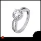graceful sterling silver wedding rings supplier for proposal 1